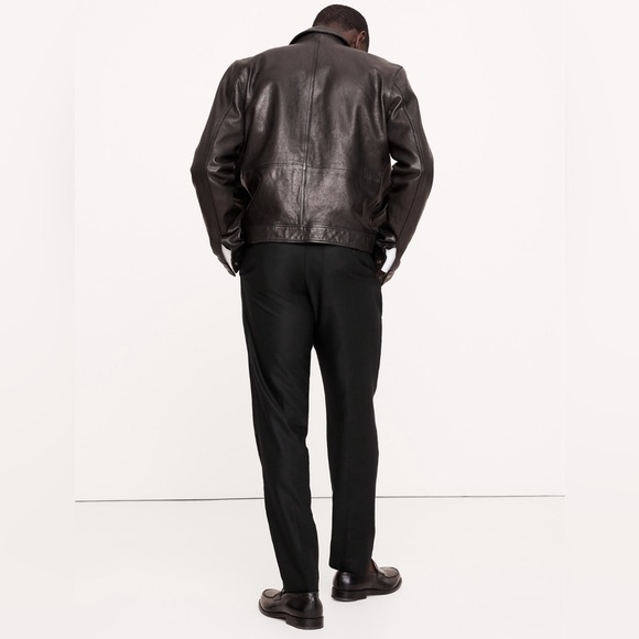 NWT! Banana Republic Black Signature Italian Hopsack Suit Pant - All Long Sizes🩵 - Picture 7 of 13